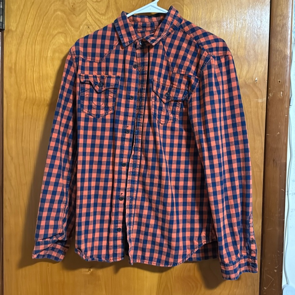 Kids XL true religion button up